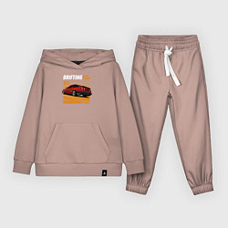 Костюм хлопковый детский Дрифтинг, цвет: пыльно-розовый