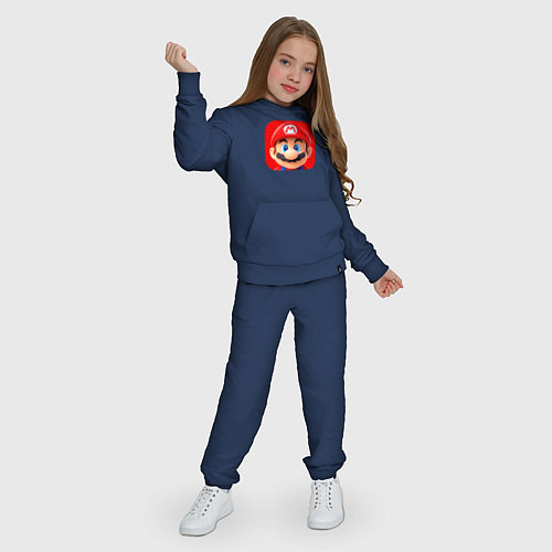 Детский костюм Марио лого / Тёмно-синий – фото 3