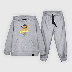 Костюм хлопковый детский Creative ostrich, цвет: меланж