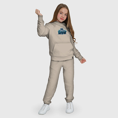 Детский костюм Астронавт-пришелец на диване / Миндальный – фото 3
