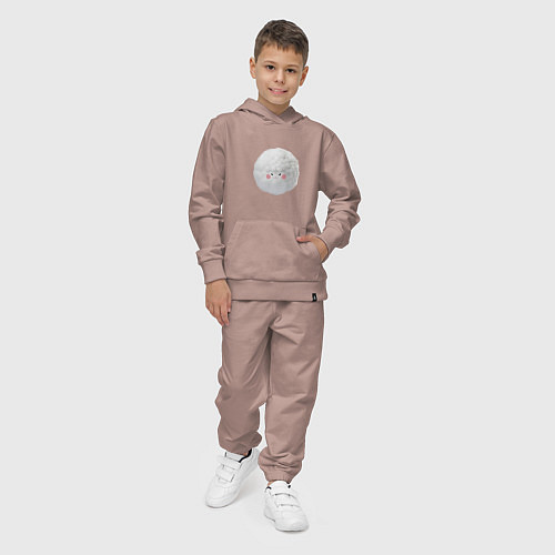 Детский костюм Хлопковый монстрик / Пыльно-розовый – фото 4