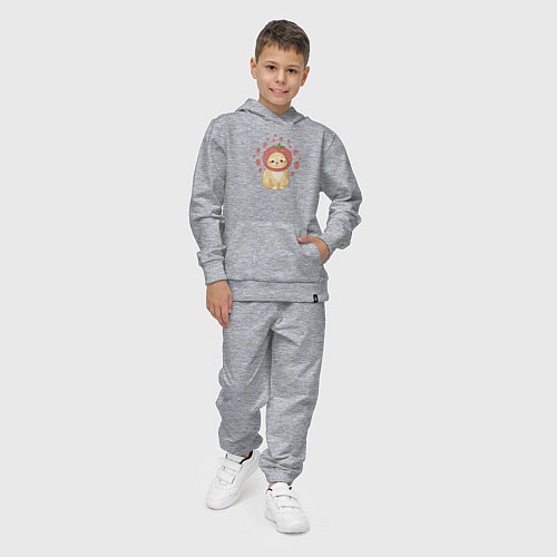 Детский костюм Недовольный котик / Меланж – фото 4