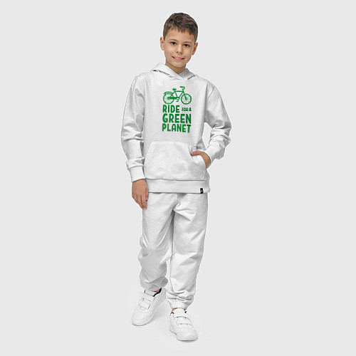 Детский костюм Ride for a green planet / Белый – фото 4