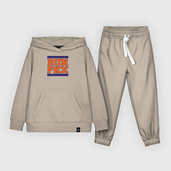 Костюм хлопковый детский Run Phoenix Suns, цвет: миндальный