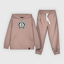 Костюм хлопковый детский Juventus club, цвет: пыльно-розовый