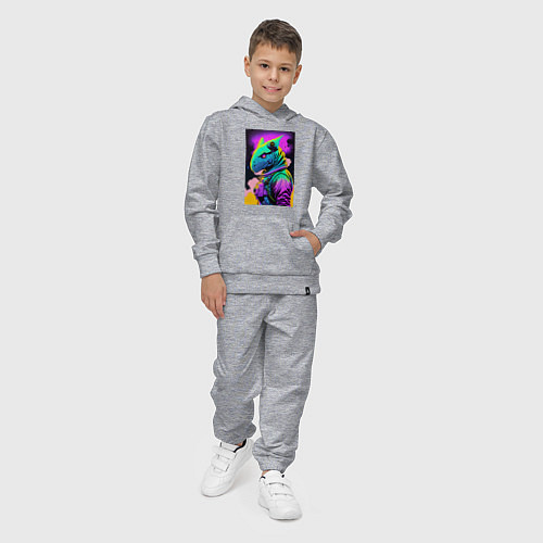 Детский костюм Dino astronaut - neural network / Меланж – фото 4