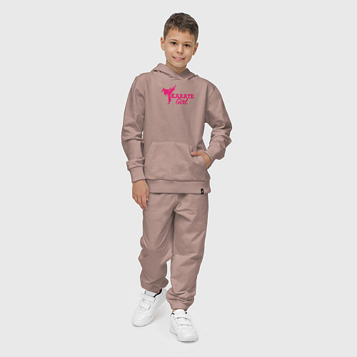 Детский костюм Girl karate / Пыльно-розовый – фото 4