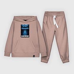 Костюм хлопковый детский История Алана Вейка, цвет: пыльно-розовый