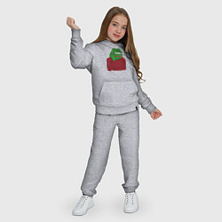 Костюм хлопковый детский Лягушонок Пепе вымотался, цвет: меланж — фото 2