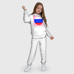 Костюм хлопковый детский Russia Moscow 2023, цвет: белый — фото 2
