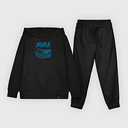 Костюм хлопковый детский MMA power, цвет: черный