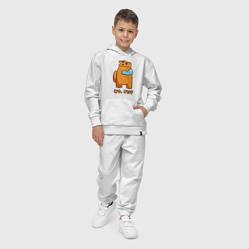 Детский костюм Мистер Сыр из Among Us / Белый – фото 4