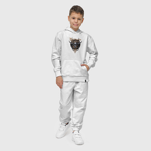 Детский костюм Baldurs Gate 3 - logotype / Белый – фото 4