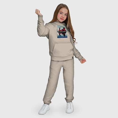 Детский костюм Спорт кар с дверями верх / Миндальный – фото 3