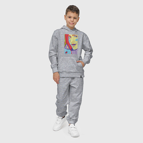 Детский костюм Яркий женский портрет в стиле поп-арт / Меланж – фото 4