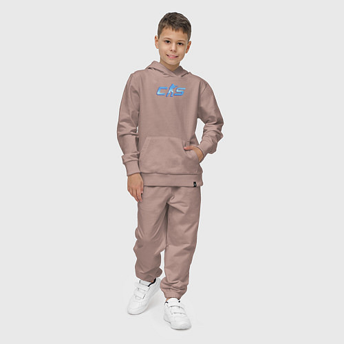 Детский костюм CS2 blue logo / Пыльно-розовый – фото 4