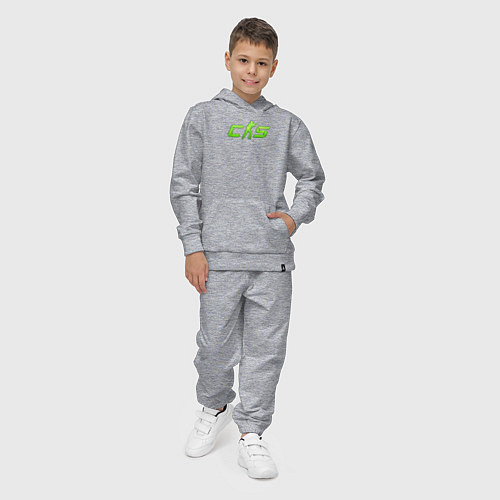 Детский костюм CS2 green logo / Меланж – фото 4