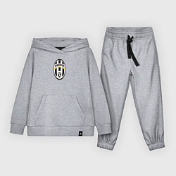 Костюм хлопковый детский Juventus sport fc, цвет: меланж
