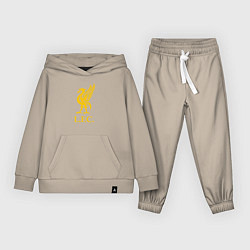 Костюм хлопковый детский Liverpool sport fc, цвет: миндальный