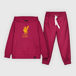 Костюм хлопковый детский Liverpool sport fc, цвет: маджента