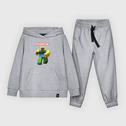 Костюм хлопковый детский Roblox бегущий персонаж, цвет: меланж