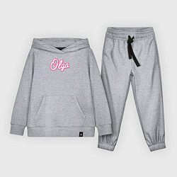 Детский костюм Ольга в стиле Барби - объемный шрфит