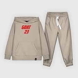 Костюм хлопковый детский Goat 23, цвет: миндальный