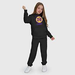 Костюм хлопковый детский 24 Lakers, цвет: черный — фото 2