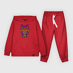 Костюм хлопковый детский Purple owl, цвет: красный