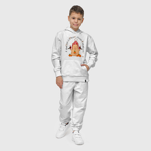 Детский костюм Капибара: я збагоен словно птица / Белый – фото 4