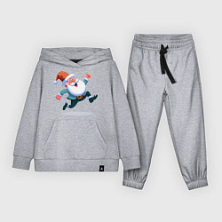 Костюм хлопковый детский Веселый Дед мороз, цвет: меланж