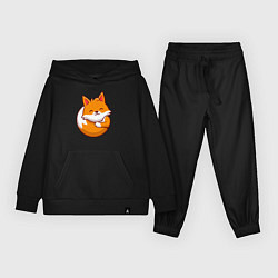 Костюм хлопковый детский Orange fox, цвет: черный