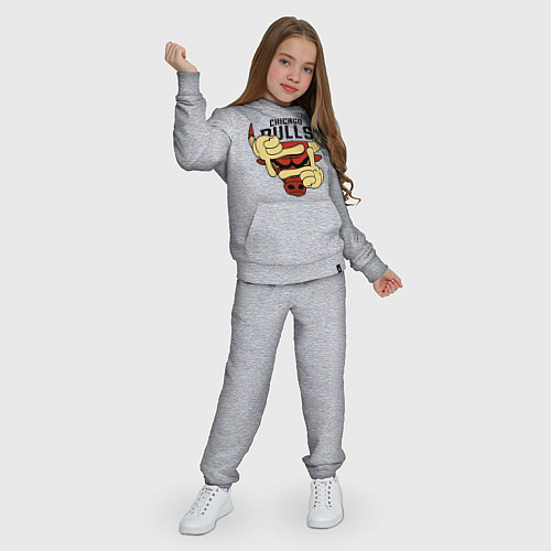 Детский костюм Bulls logo with hands / Меланж – фото 3