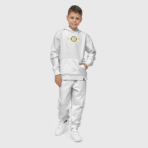 Детский костюм Биткоин крипто лого / Белый – фото 4