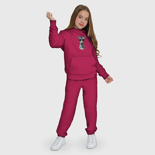 Детский костюм Зебра в солнечных очках / Маджента – фото 3