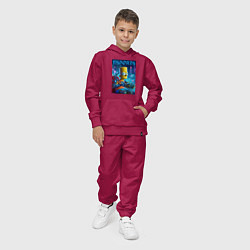Костюм хлопковый детский Cyber Bart Simpson - esport, цвет: маджента — фото 2