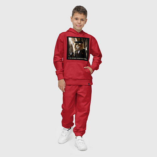 Детский костюм Лев в стиле стимпанк: я не должен нравиться всем / Красный – фото 4