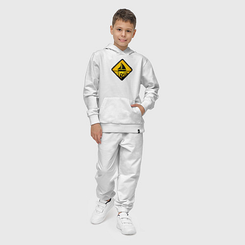 Детский костюм Знаки опасности - осьминог / Белый – фото 4