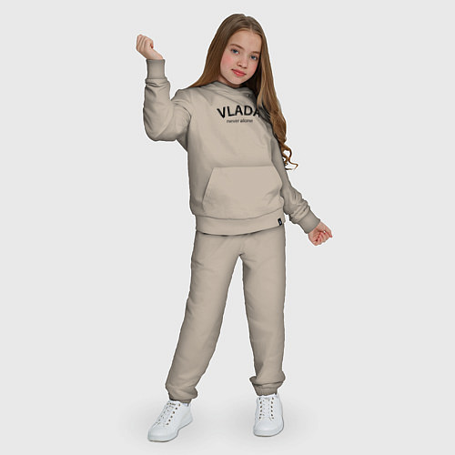 Детский костюм Vlada never alone - motto / Миндальный – фото 3