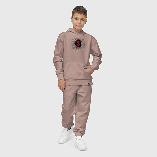 Детский костюм Метка и руки / Пыльно-розовый – фото 4
