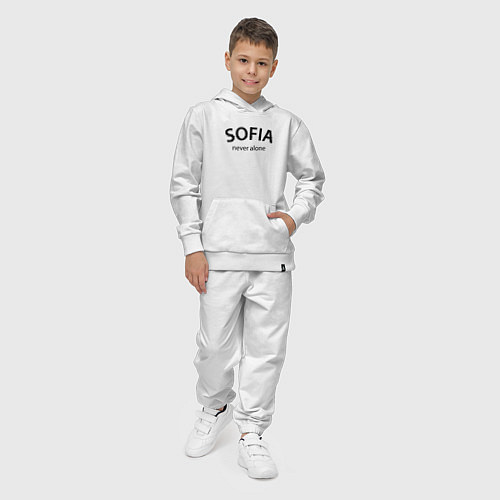 Детский костюм Sofia never alone - motto / Белый – фото 4