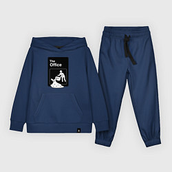 Костюм хлопковый детский Суп и офис, цвет: тёмно-синий