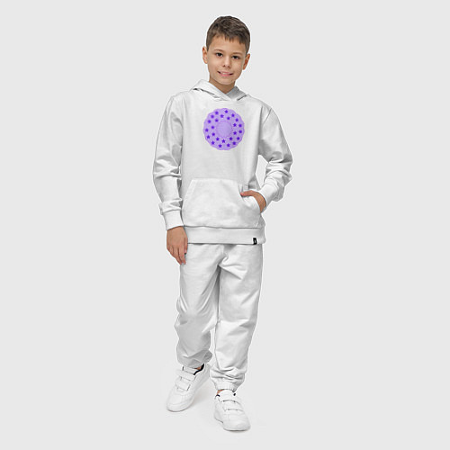 Детский костюм Барашковый круг со звездами / Белый – фото 4