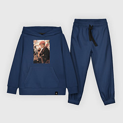 Костюм хлопковый детский Юдзи Итадори Магическая битва, цвет: тёмно-синий