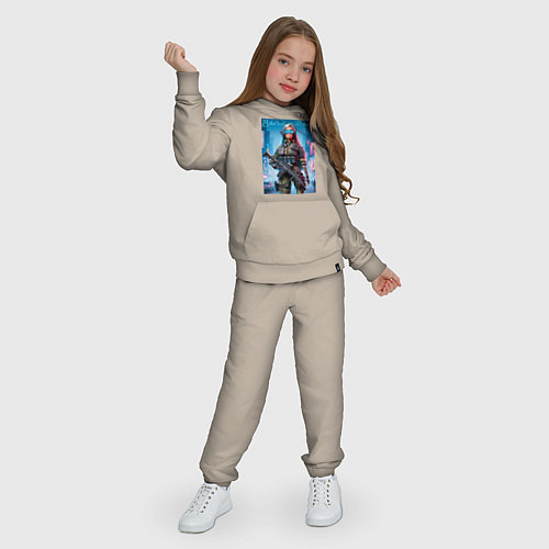 Детский костюм Barbie military - special forces / Миндальный – фото 3