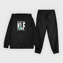 Костюм хлопковый детский Klf - What time is love, цвет: черный