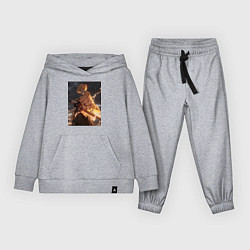 Костюм хлопковый детский Клинок, рассекающий демонов Дзэнъицу Агацума молни, цвет: меланж