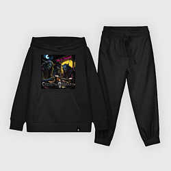 Костюм хлопковый детский Мы отрылись - Скелеты в шкафу, цвет: черный