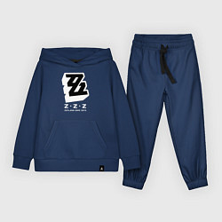 Костюм хлопковый детский Zenless zone zero лого, цвет: тёмно-синий