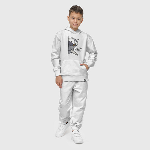 Детский костюм Серый филин с ножом / Белый – фото 4